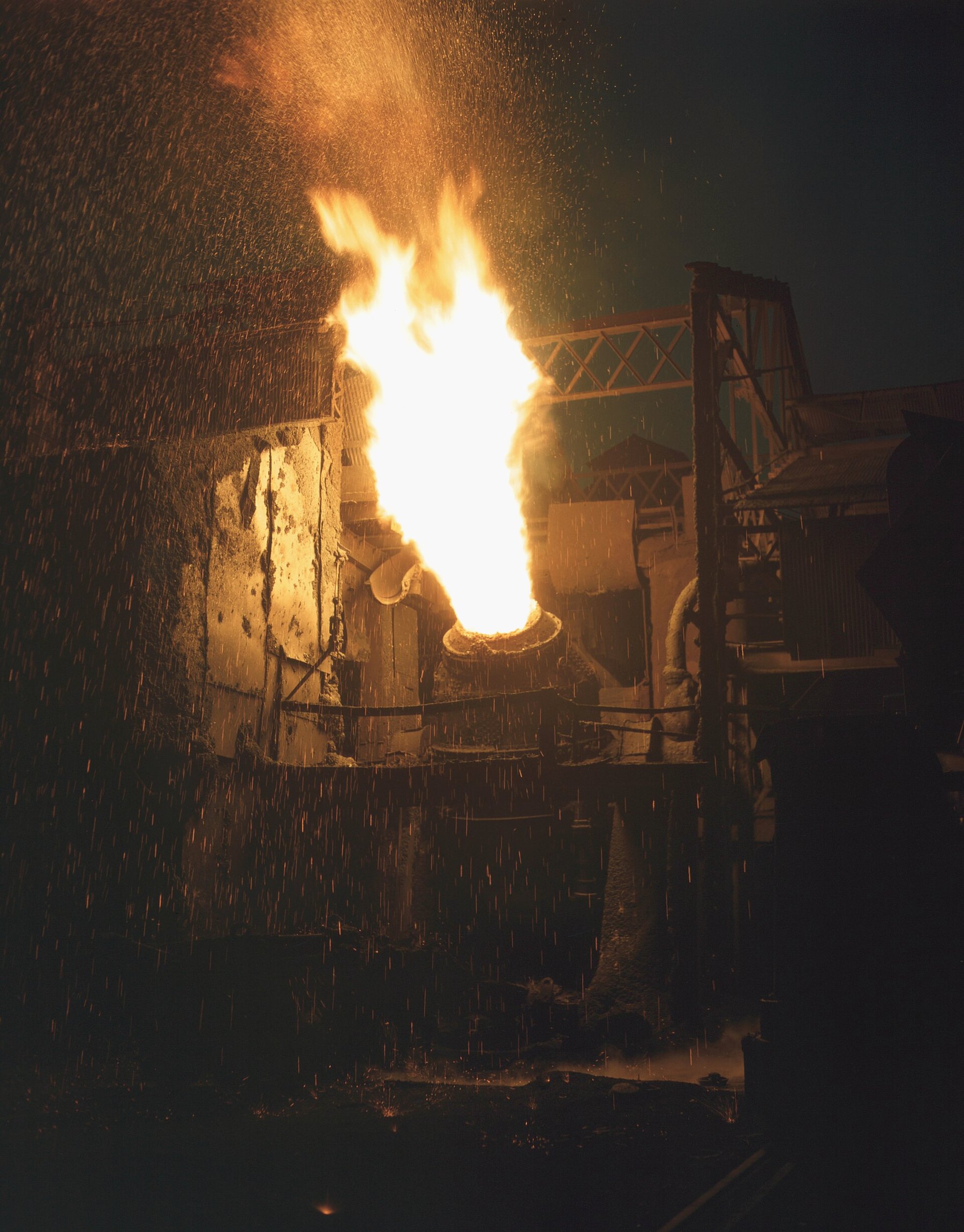 Interior of Republic Steel in Youngstown, 1941