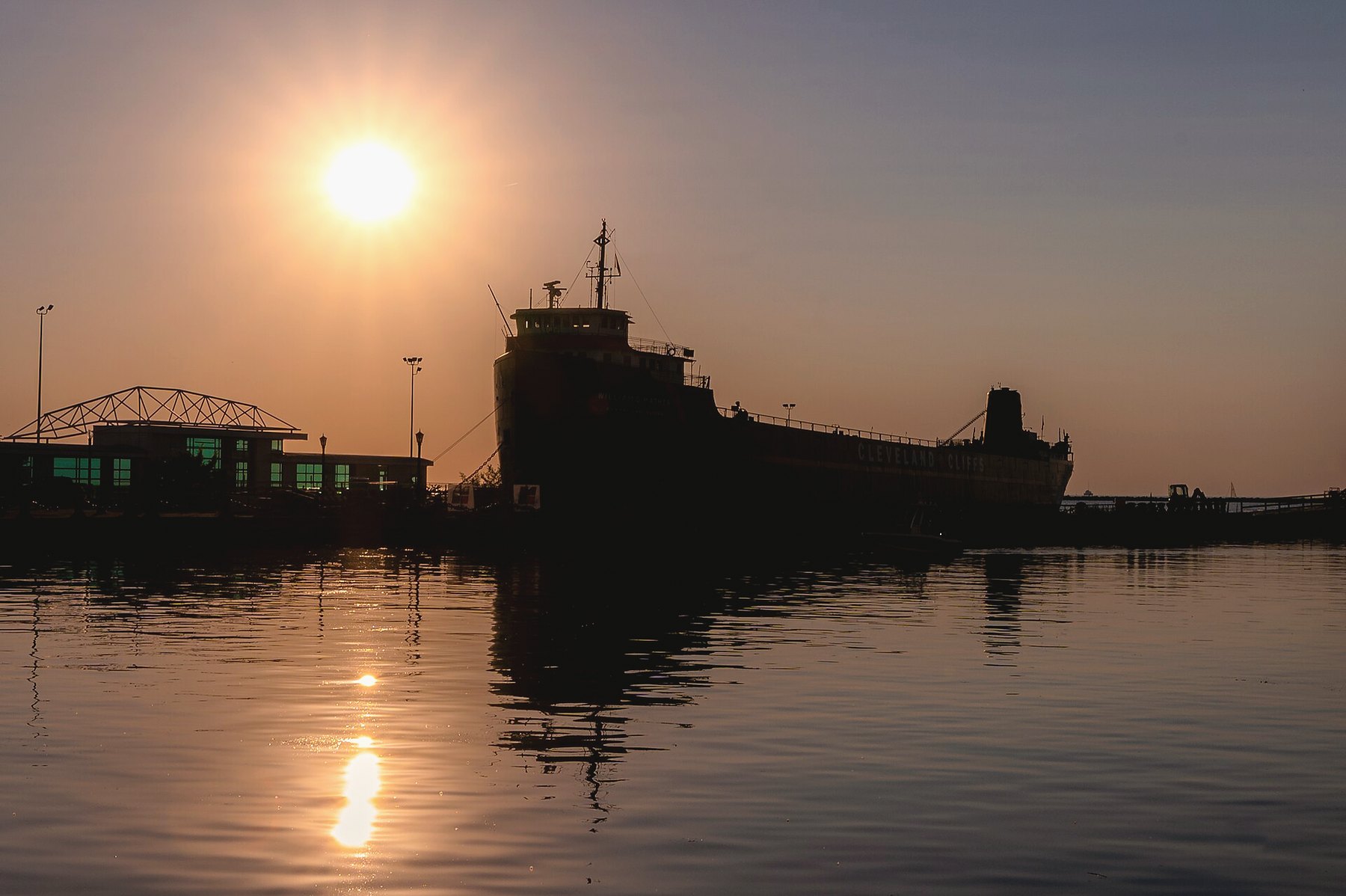 Steamship William G. Mather at North Coast Harbor, Cleveland